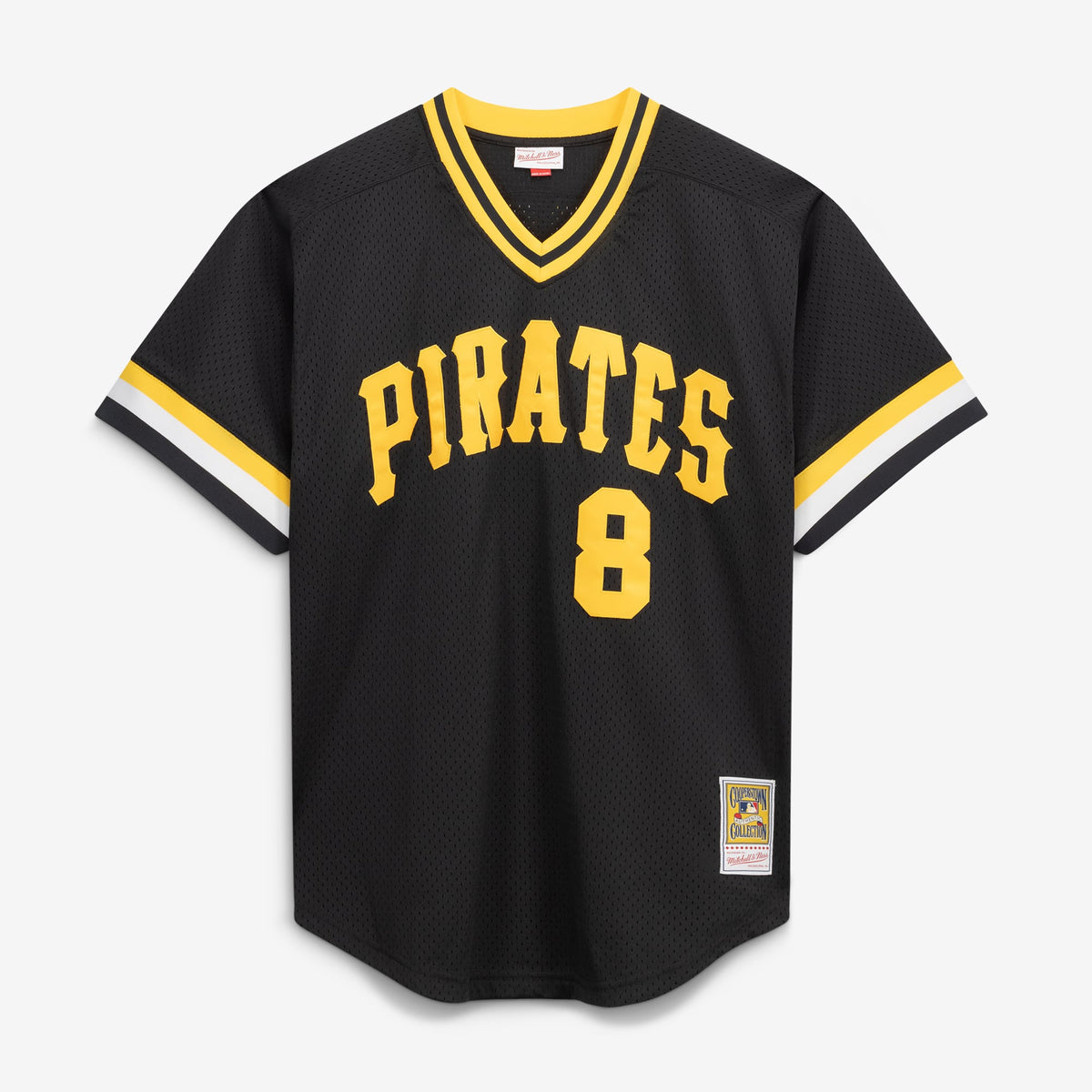 Men's Pittsburgh Pirates Willie Stargell Mitchell & Ness Black Cooperstown Collection Big & Tall Mesh Batting Practice Jersey