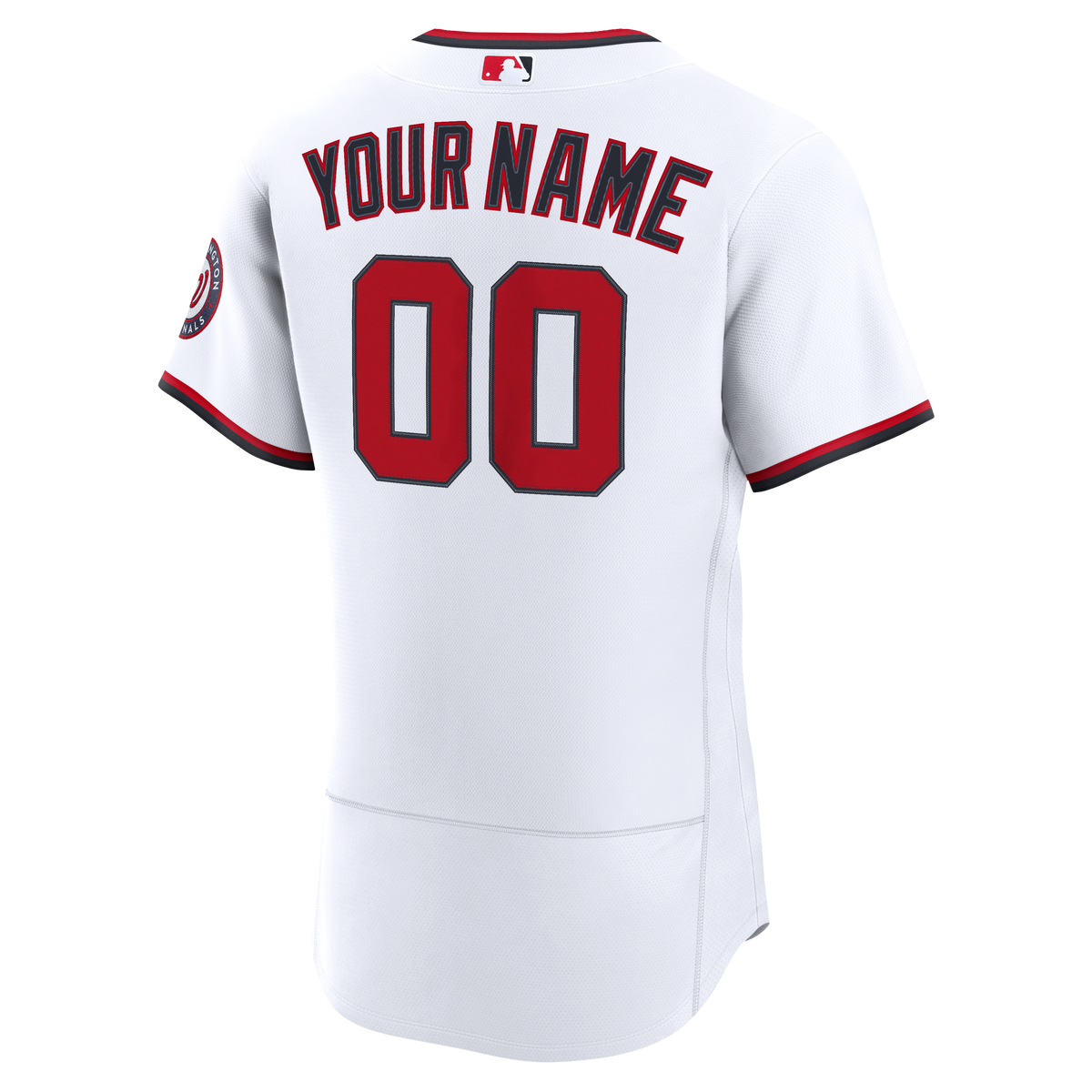 Men's Washington Nationals Nike White Home Authentic Custom Jersey
