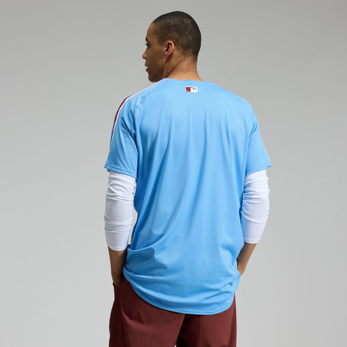 Men's Philadelphia Phillies Nike Light Blue Alternate Elite Jersey