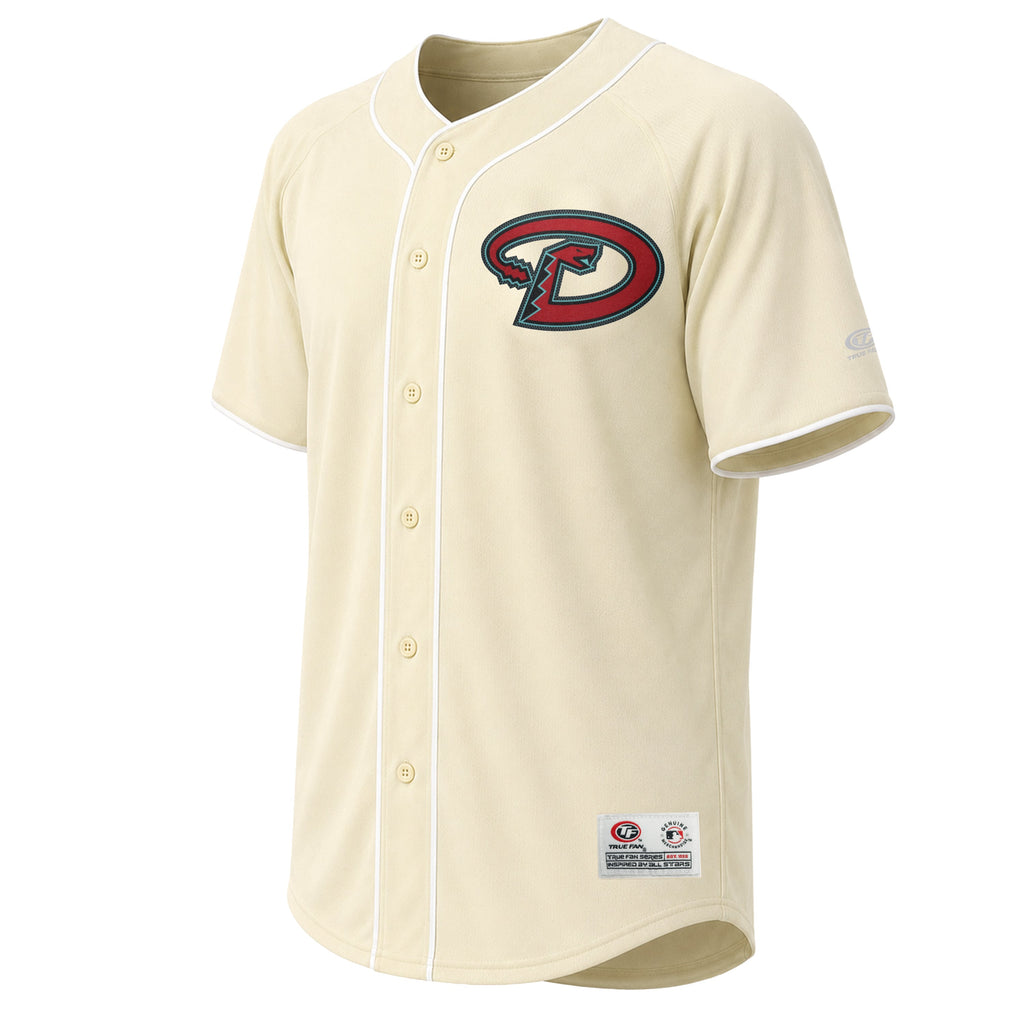 Men's Arizona Diamondbacks Stitches Cream Fashion Jersey