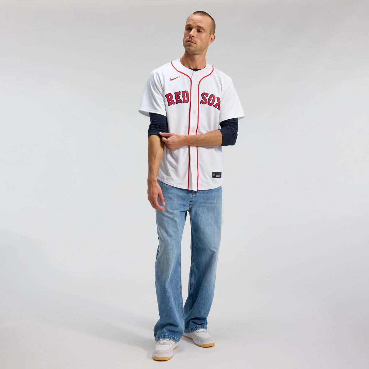 Men's Boston Red Sox Nike White Home Limited Jersey