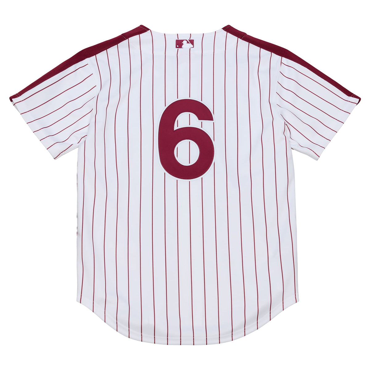 Men's Philadelphia Phillies Jimmy Rollins Mitchell & Ness White 2003 Cooperstown Collection Authentic Jersey