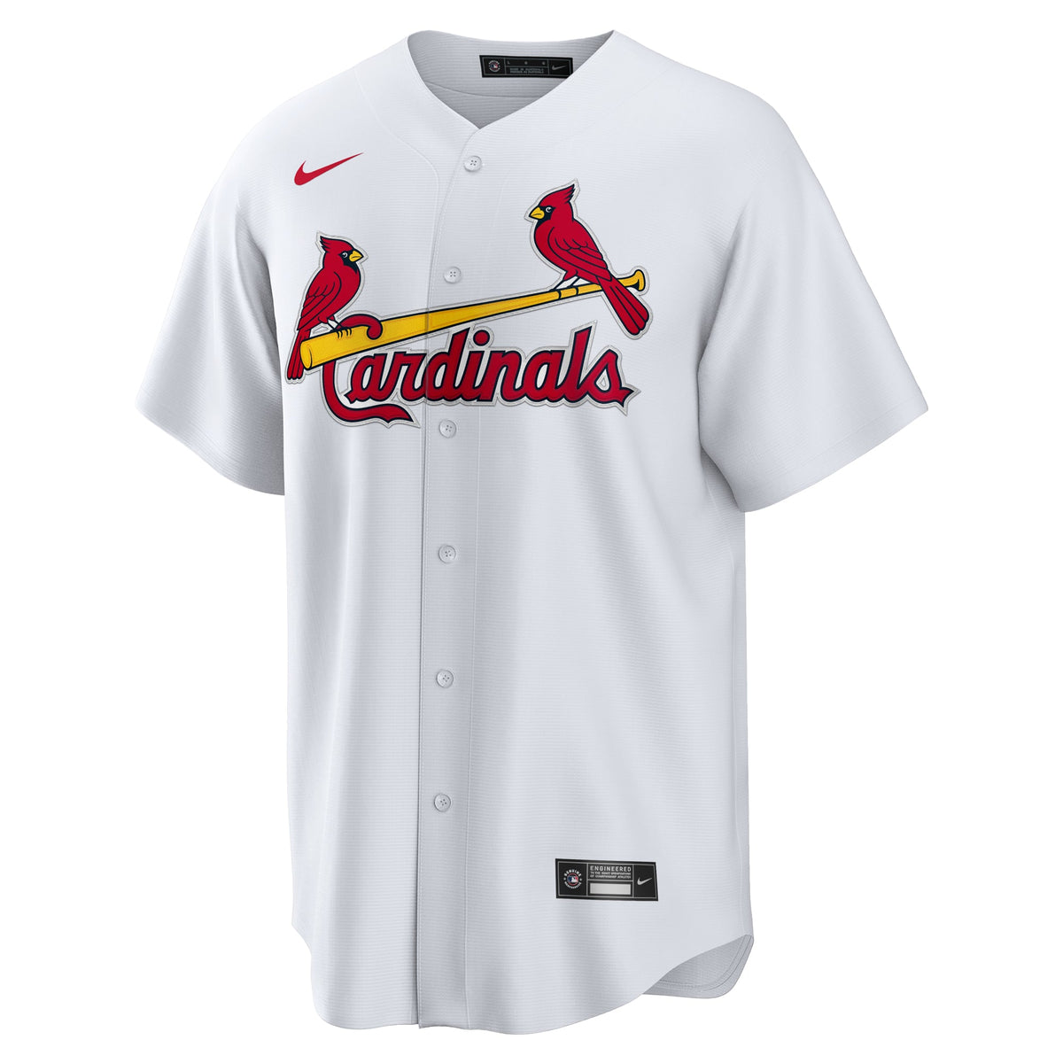 Men's St. Louis Cardinals  Nike White #1 Groom Home Replica Jersey
