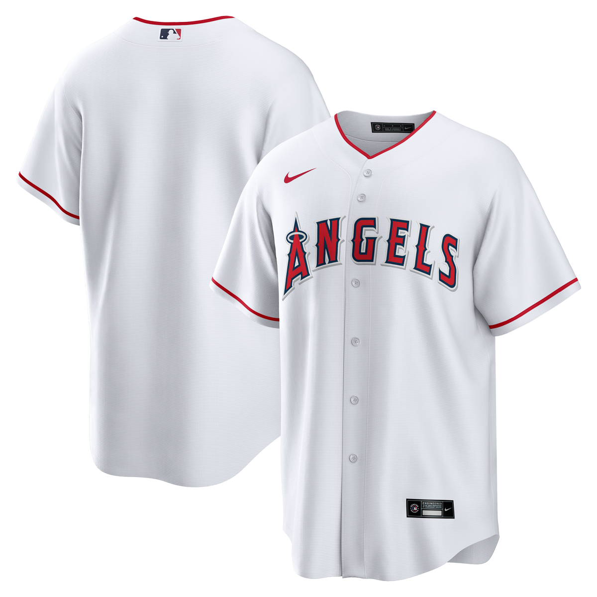 Men's Los Angeles Angels Nike White Home Big & Tall Replica Jersey