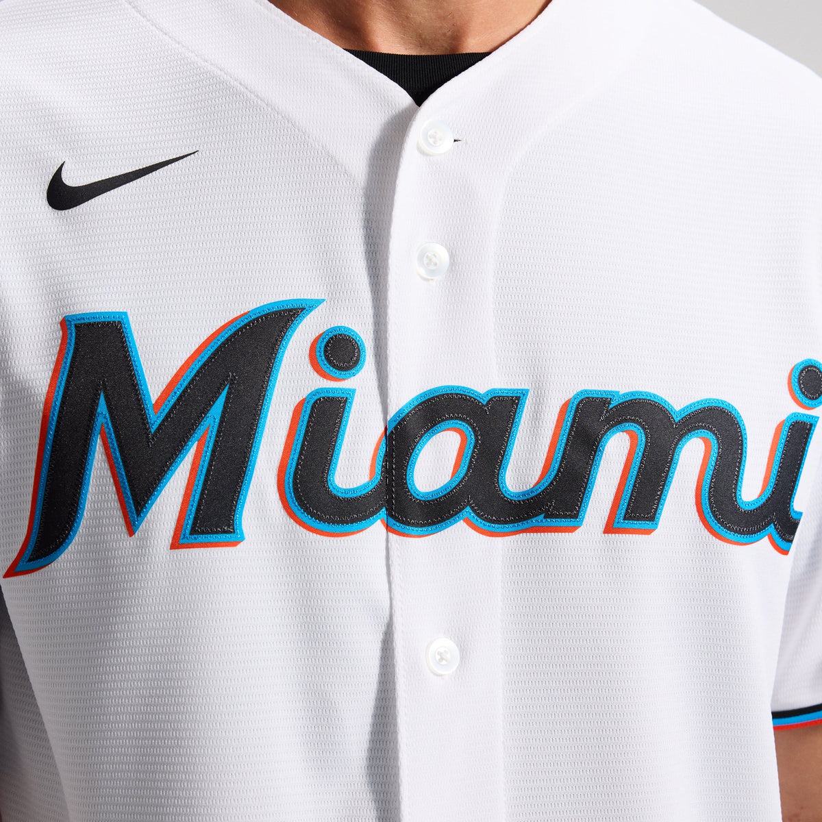 Men's Miami Marlins Nike White Home Replica Team Jersey