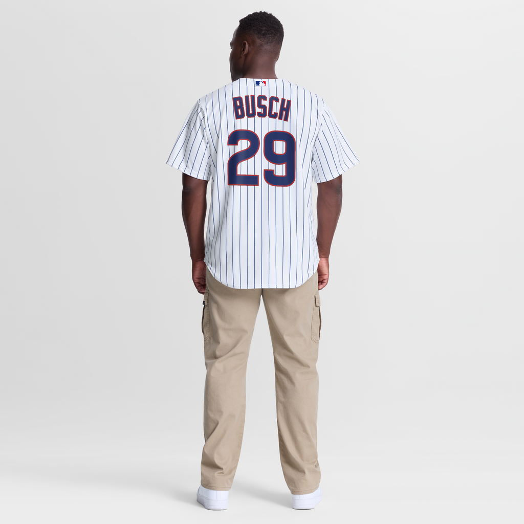 Men's Chicago Cubs Michael Busch Nike White Home Replica Jersey