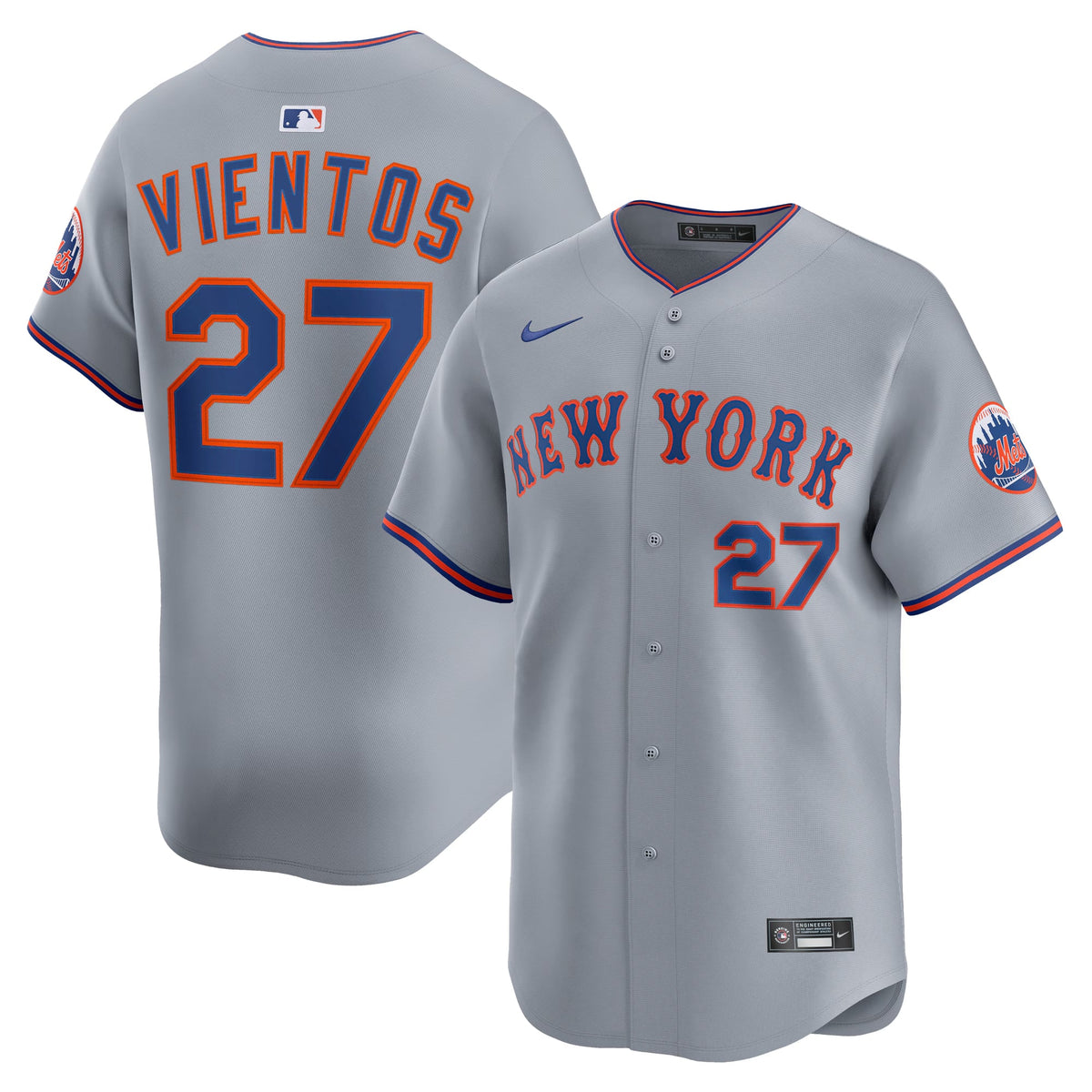 Men's New York Mets Mark Vientos Nike Gray All-Star Limited Jersey