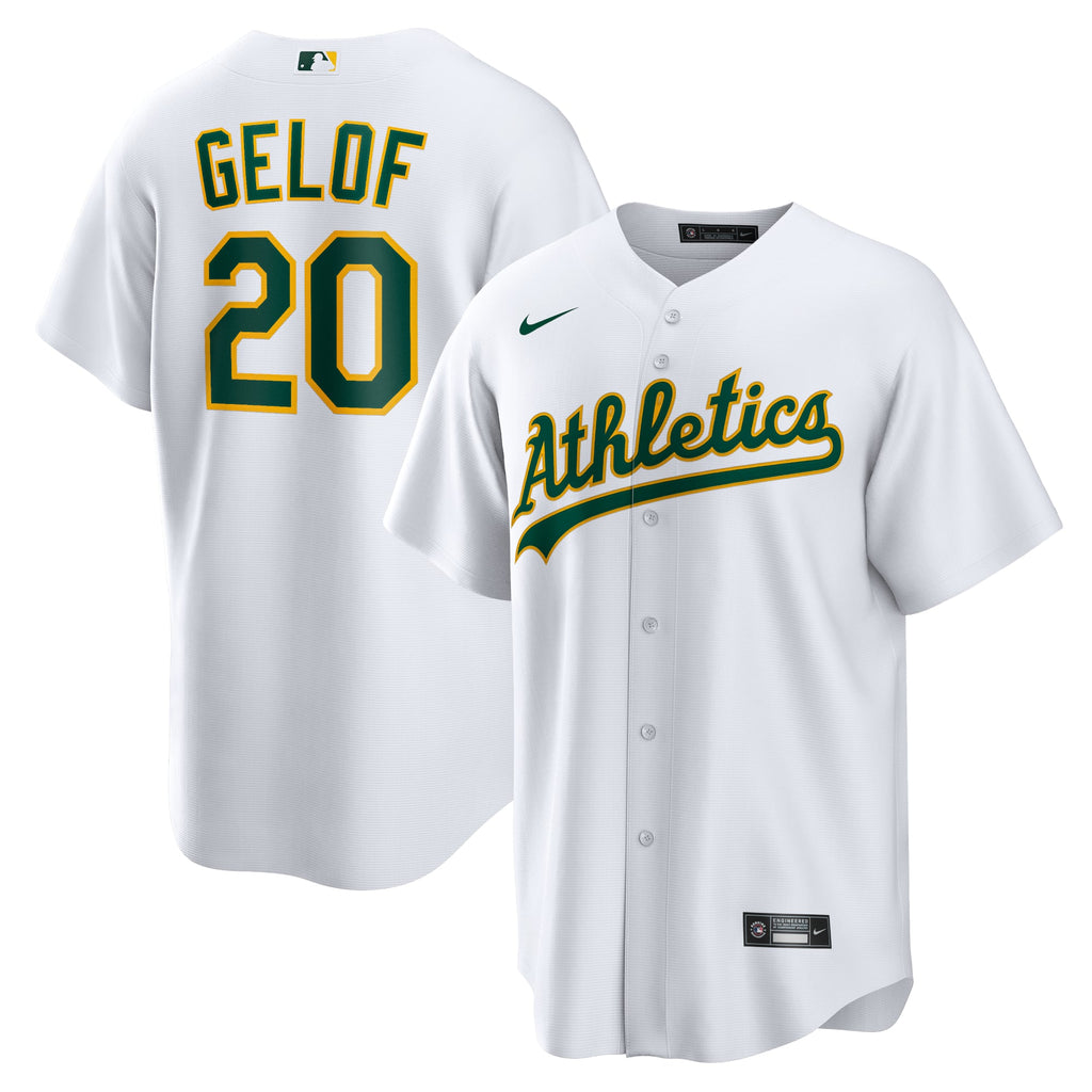 Men's Athletics Zack Gelof Nike White Home Replica Jersey