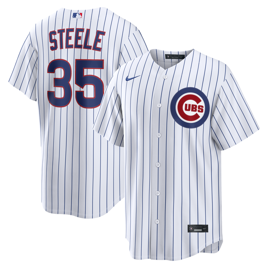 Men's Chicago Cubs Justin Steele Nike White Home Replica Jersey