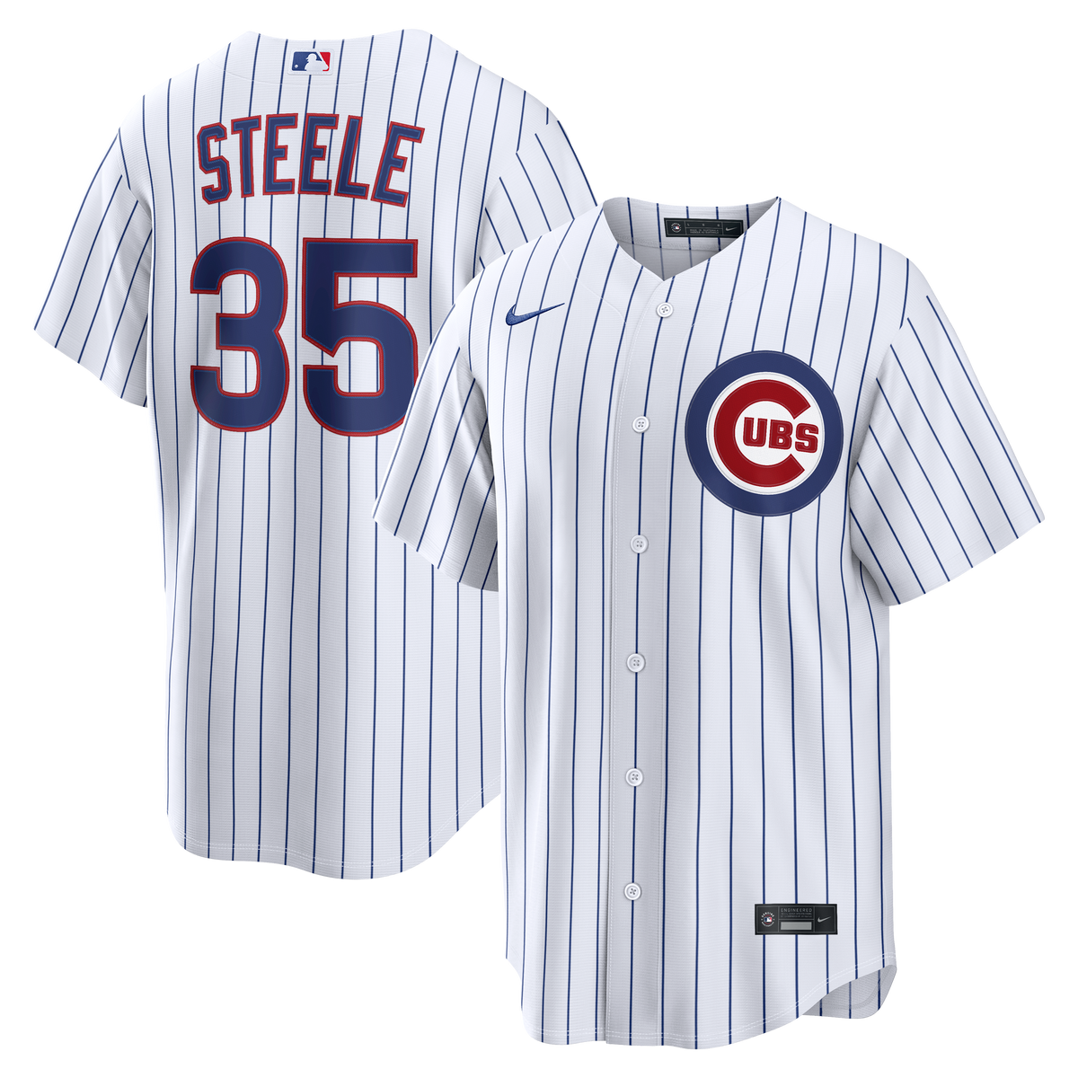 Men's Chicago Cubs Justin Steele Nike White Home Replica Jersey