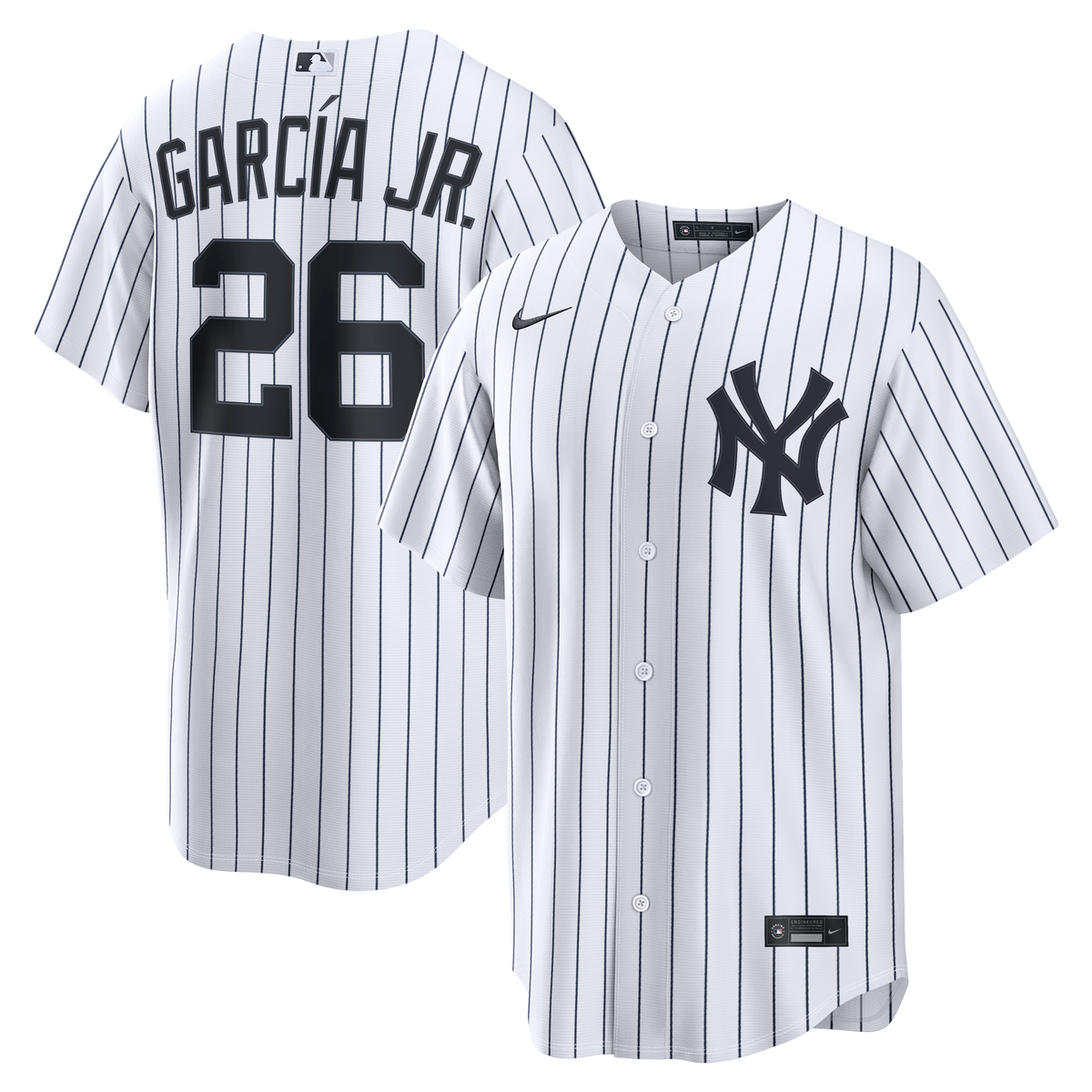 Men's New York Yankees Luis García Jr. Nike White Home Replica Jersey