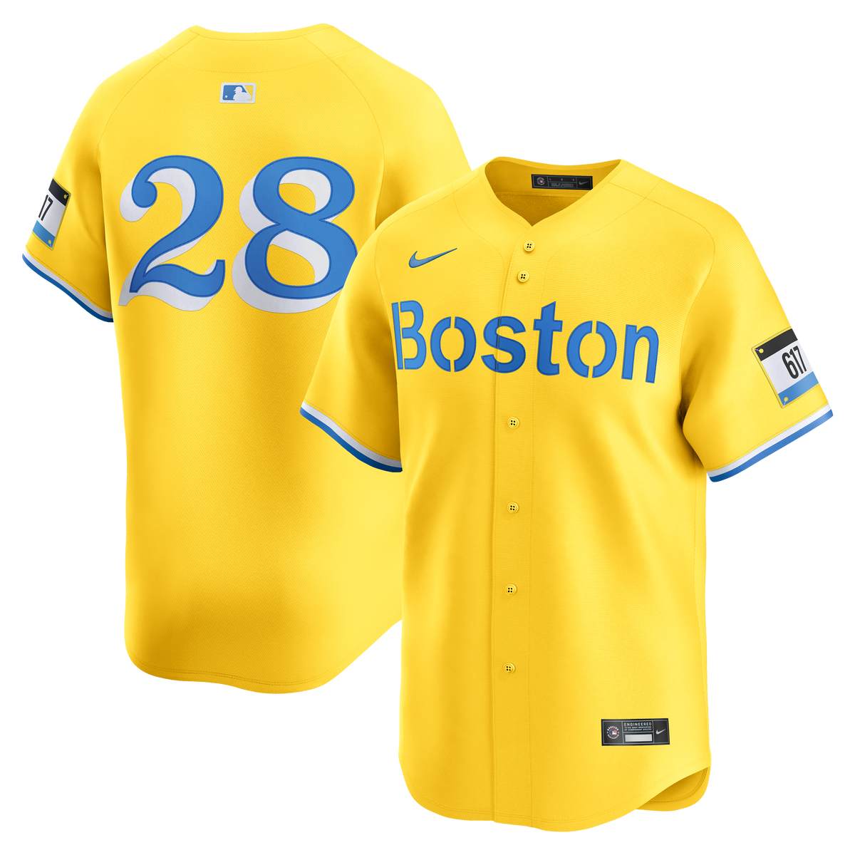 Men's Boston Red Sox Kristian Campbell Nike Gold Alternate Limited Jersey