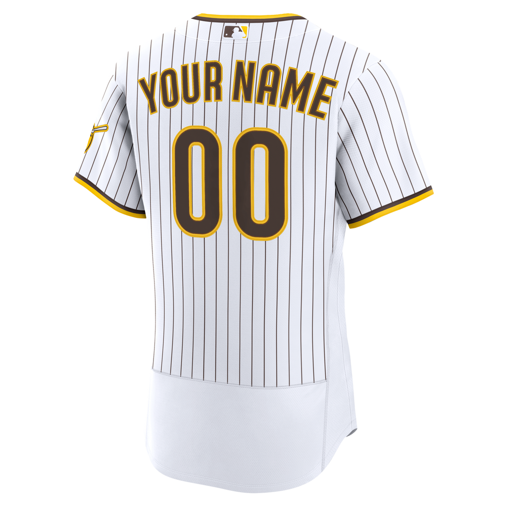Men's San Diego Padres Nike White Home Authentic Custom Jersey