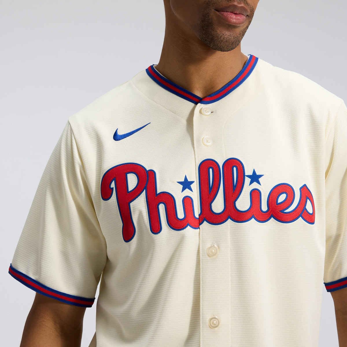 Men's Philadelphia Phillies Nike Cream Alternate Replica Jersey