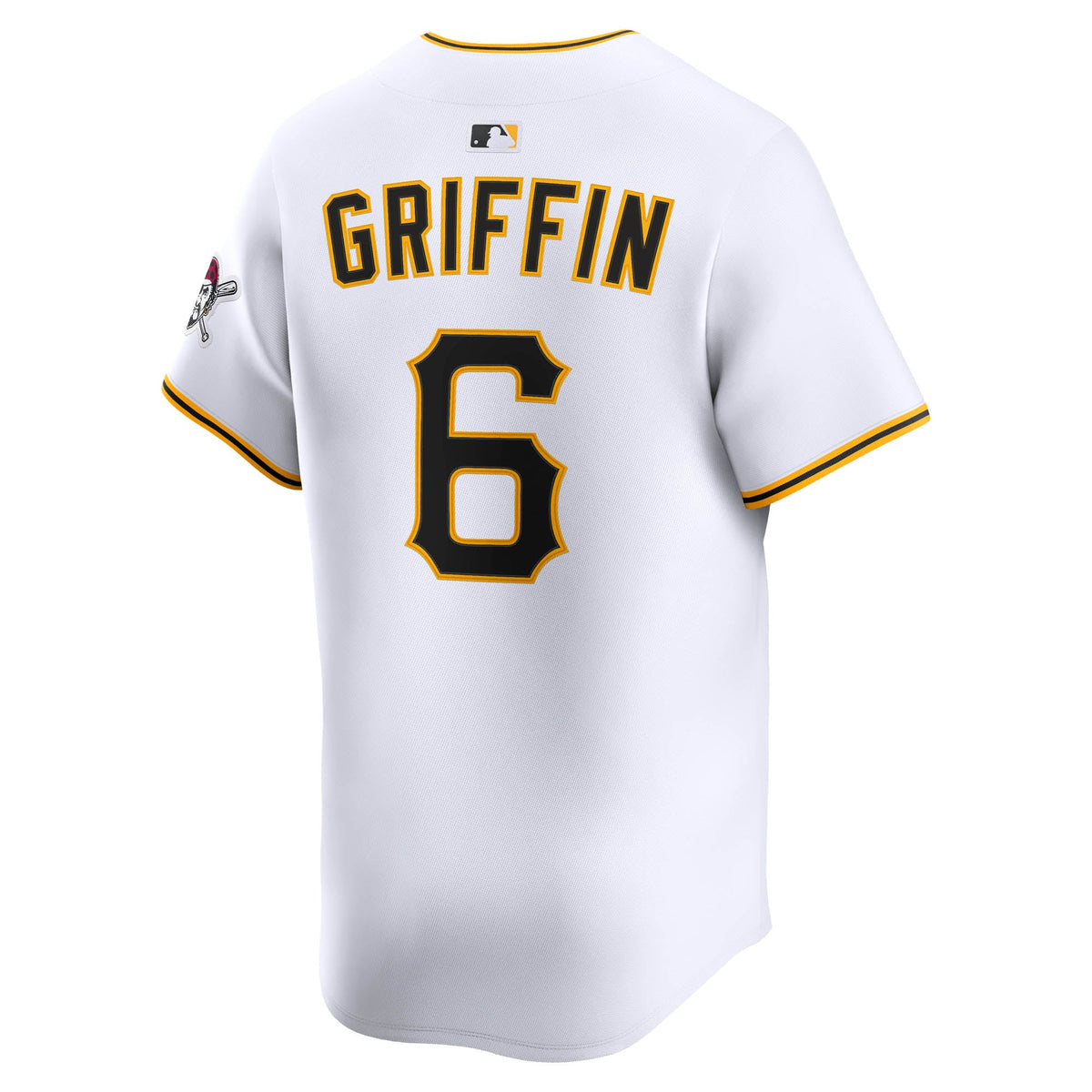 Men's Pittsburgh Pirates Konnor Griffin Nike White Home Limited Jersey
