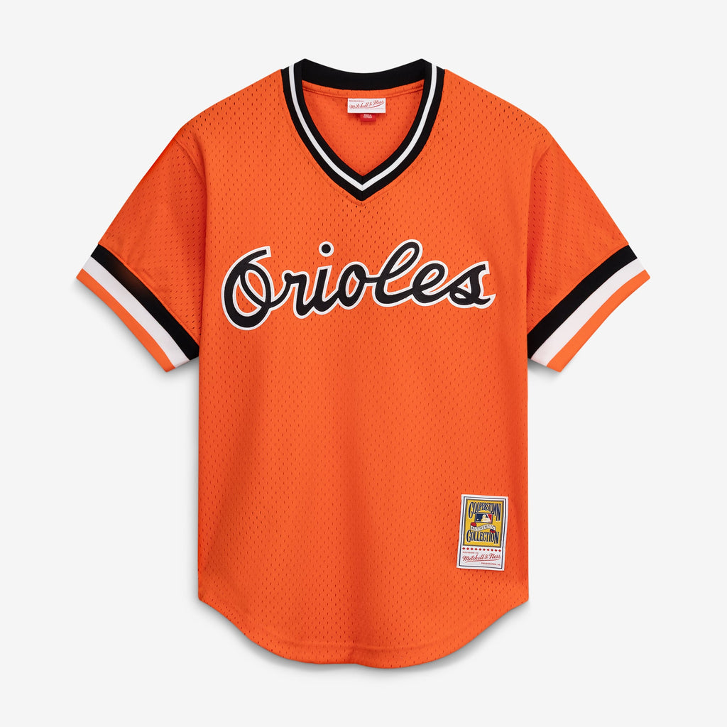 Men's Baltimore Orioles Cal Ripken Jr. Mitchell & Ness White Authentic Batting Practice Jersey