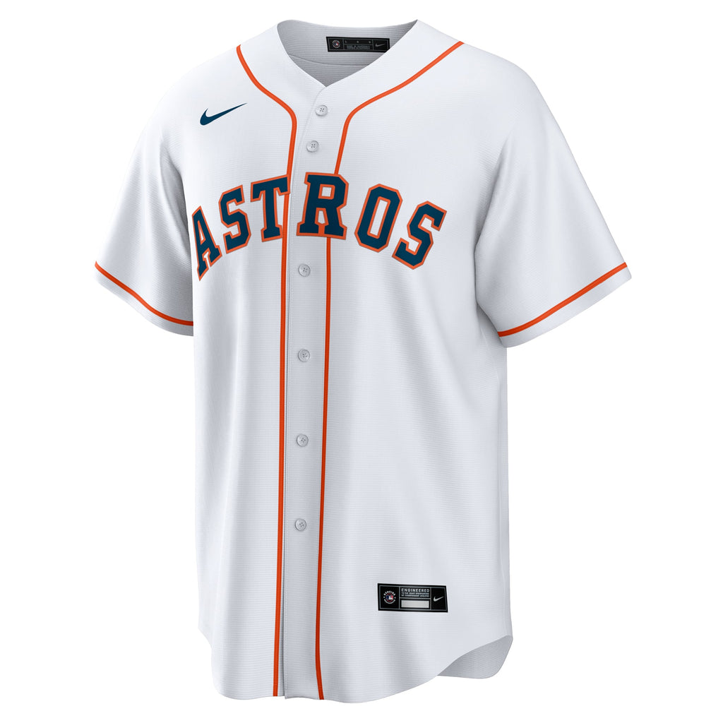 Men's Houston Astros  Nike White #1 Groom Home Replica Jersey