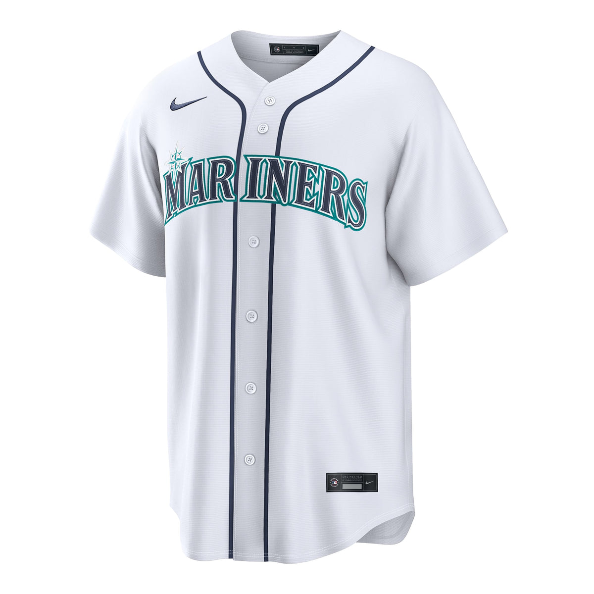 Men's Seattle Mariners George Kirby Nike White Home Replica Jersey