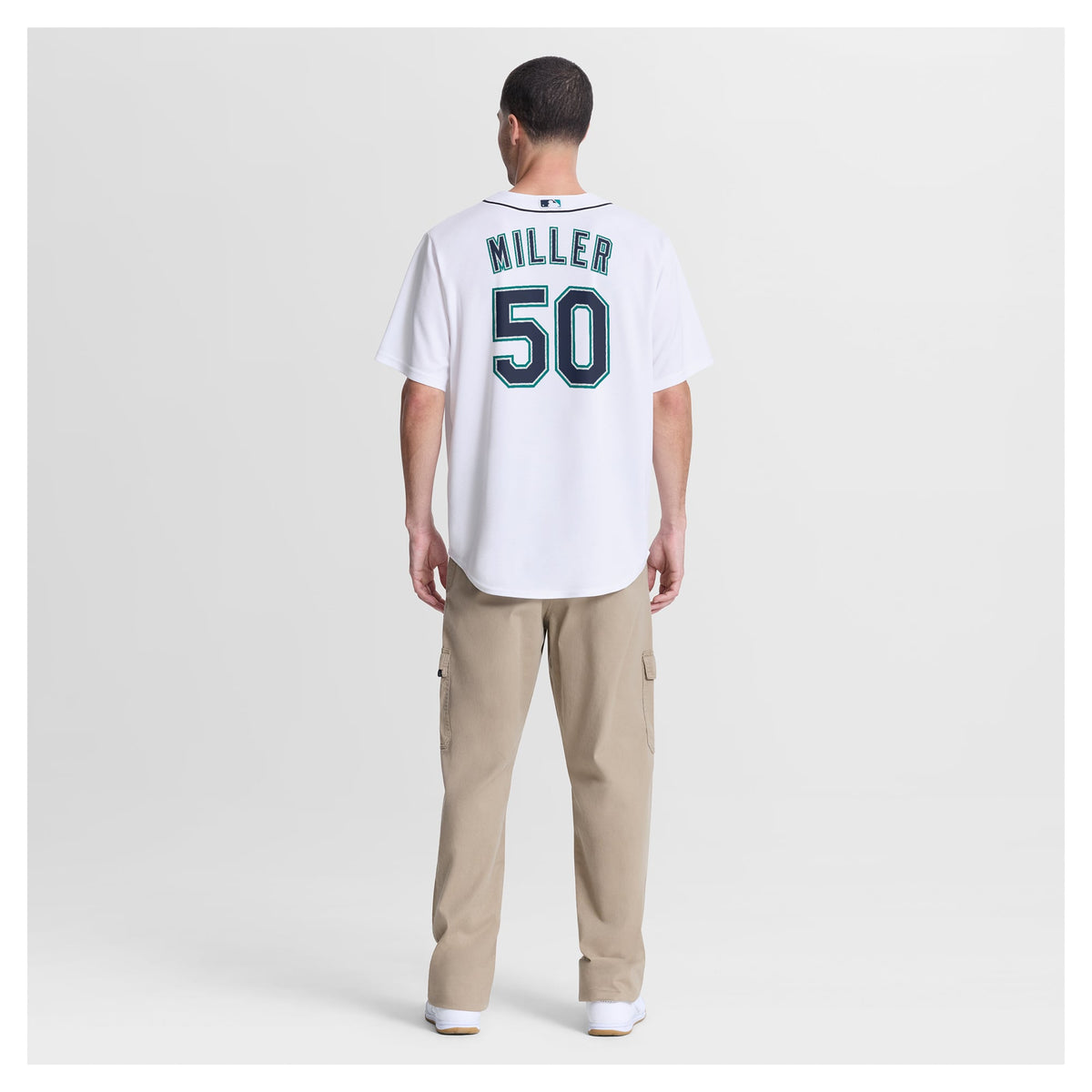 Men's Seattle Mariners Bryce Miller Nike White Home Replica Jersey