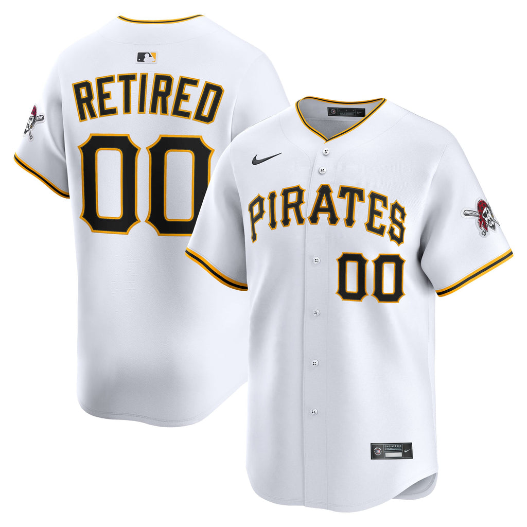 Men's Pittsburgh Pirates Nike White Home Limited Pick-A-Player Retired Roster Jersey