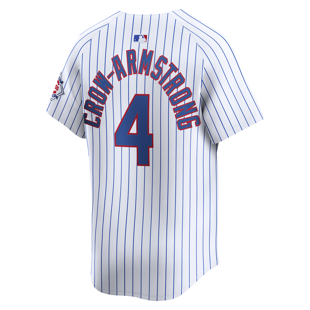 Men's Chicago Cubs Pete Crow-Armstrong Nike White 150th Anniversary Limited Jersey