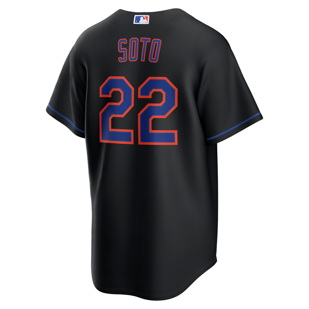 Men's New York Mets Juan Soto Nike Black Alternate Replica Jersey