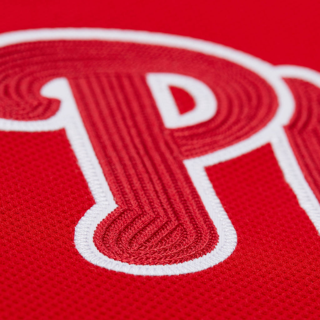 Men's Philadelphia Phillies Ryan Howard Mitchell & Ness Red Big & Tall Cooperstown Mesh Batting Practice Jersey