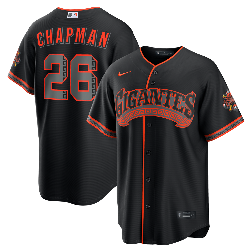 Men's San Francisco Giants Matt Chapman Nike Black Alternate Stadium Jersey