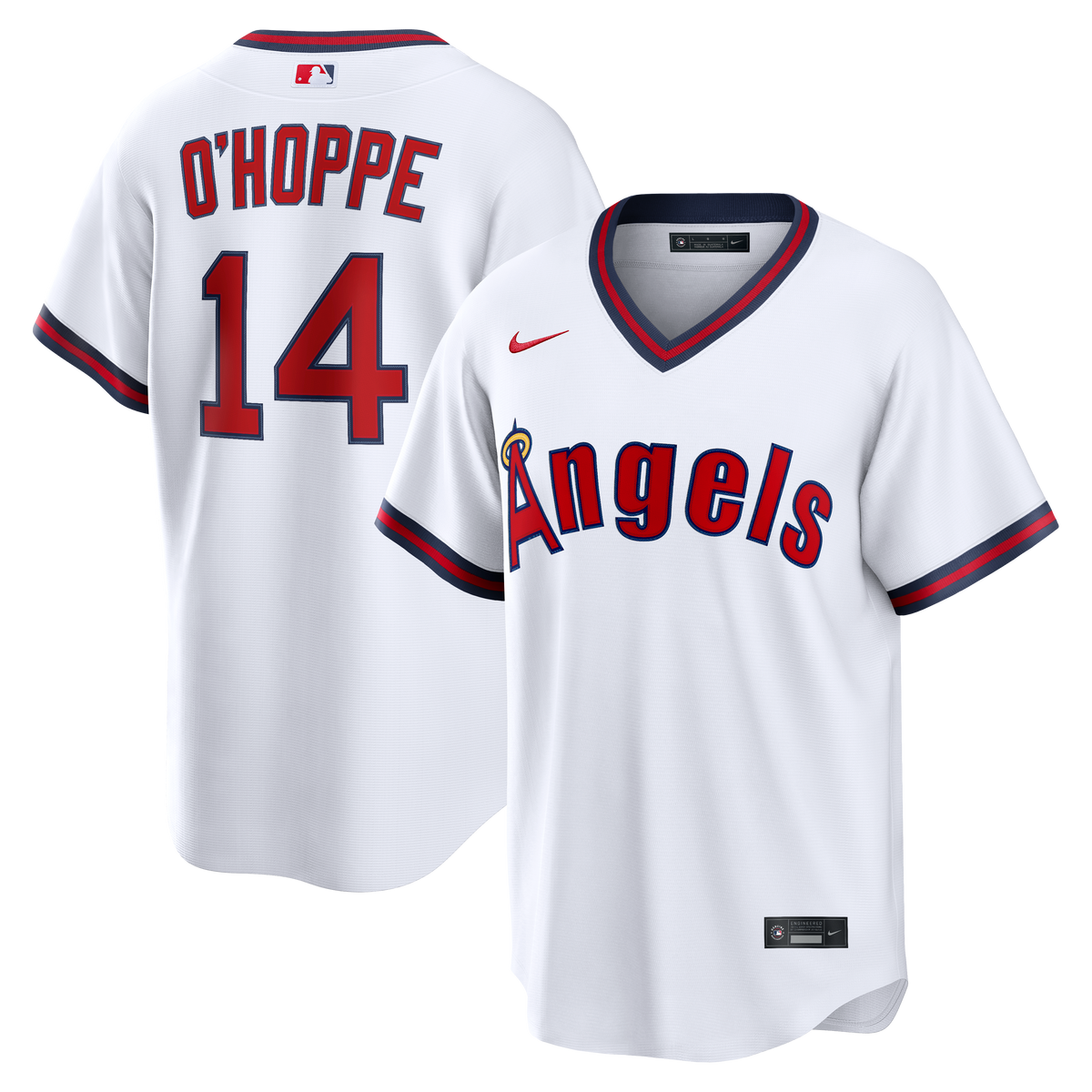 Men's Los Angeles Angels Logan O'Hoppe Nike White Alternate Replica Jersey