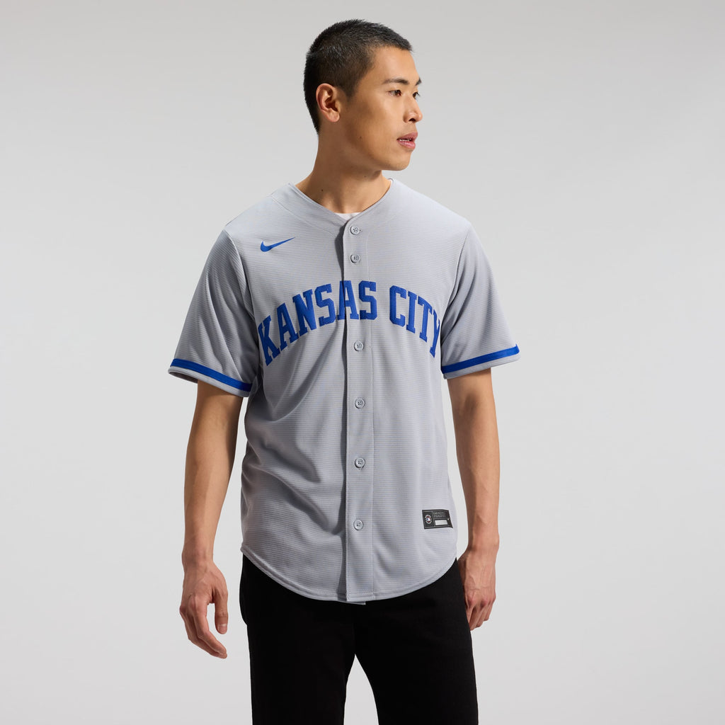 Men's Kansas City Royals Bobby Witt Jr. Nike Gray Road Replica Jersey