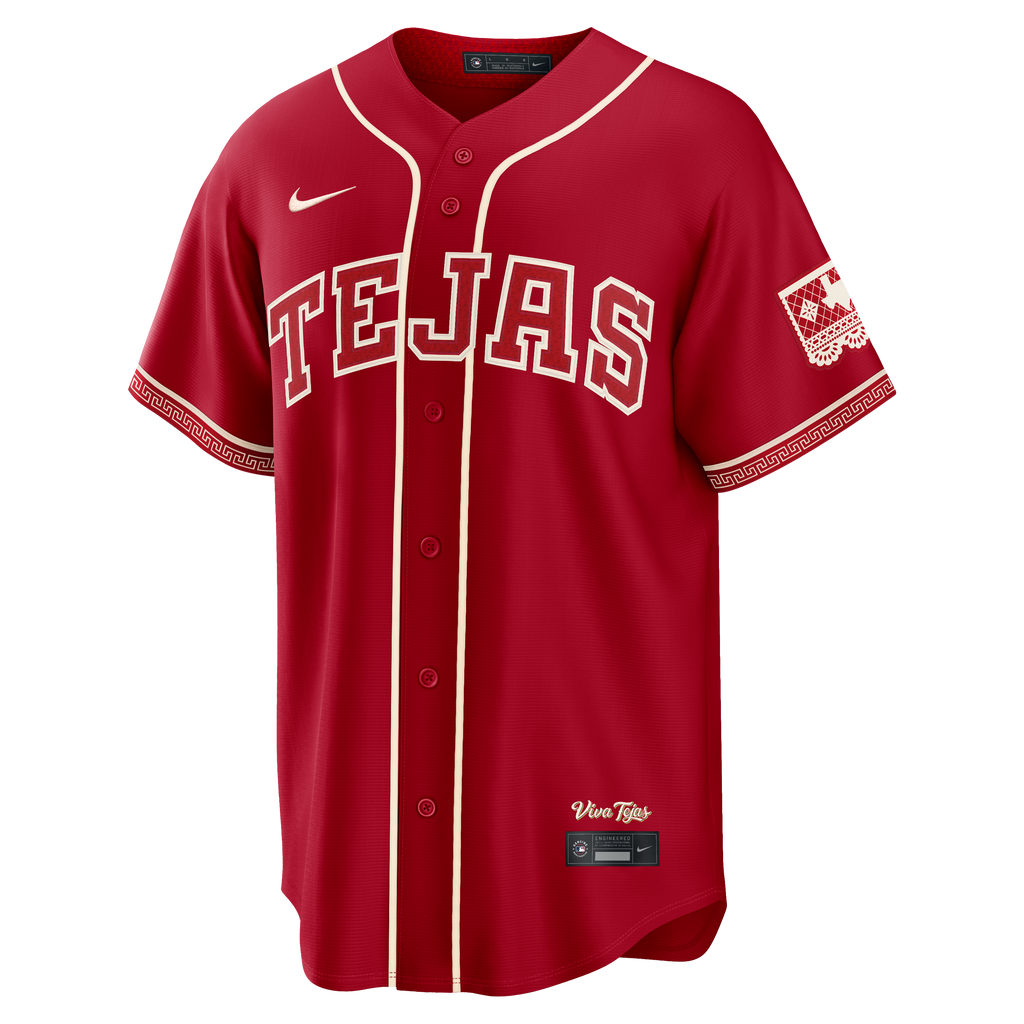 Men's Texas Rangers Joc Pederson Nike Red 2026 City Connect Stadium Jersey