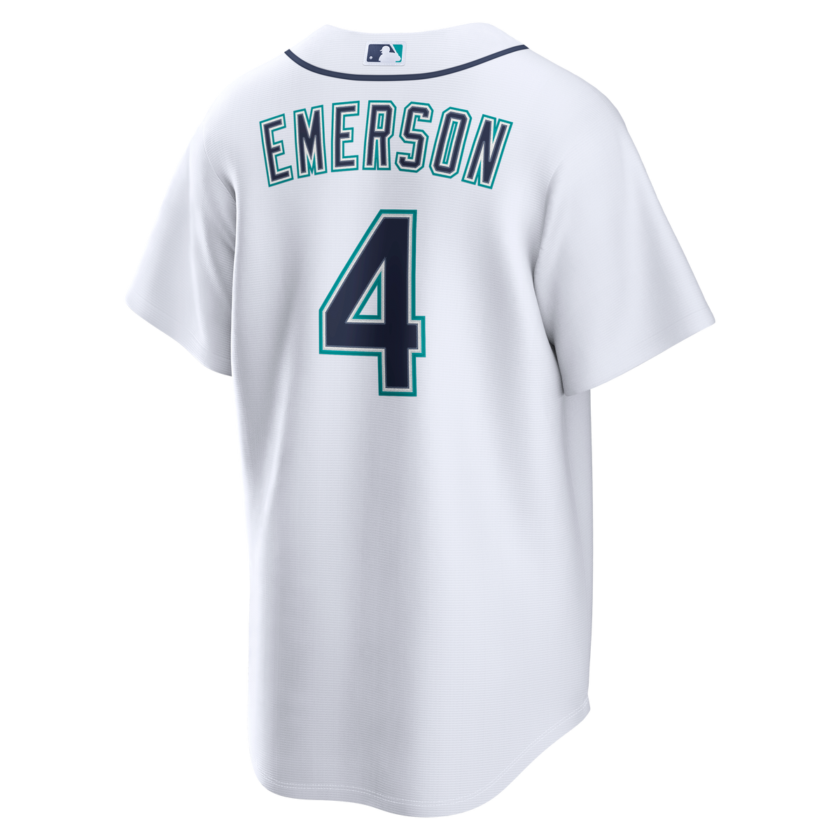 Men's Seattle Mariners Colt Emerson Nike White Home Replica Jersey