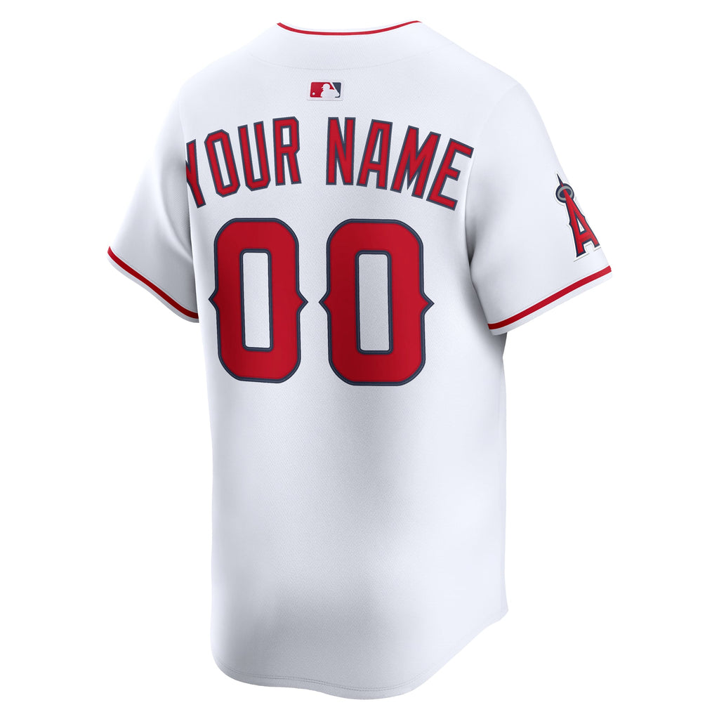 Men's Los Angeles Angels Nike White Home Limited Custom Jersey