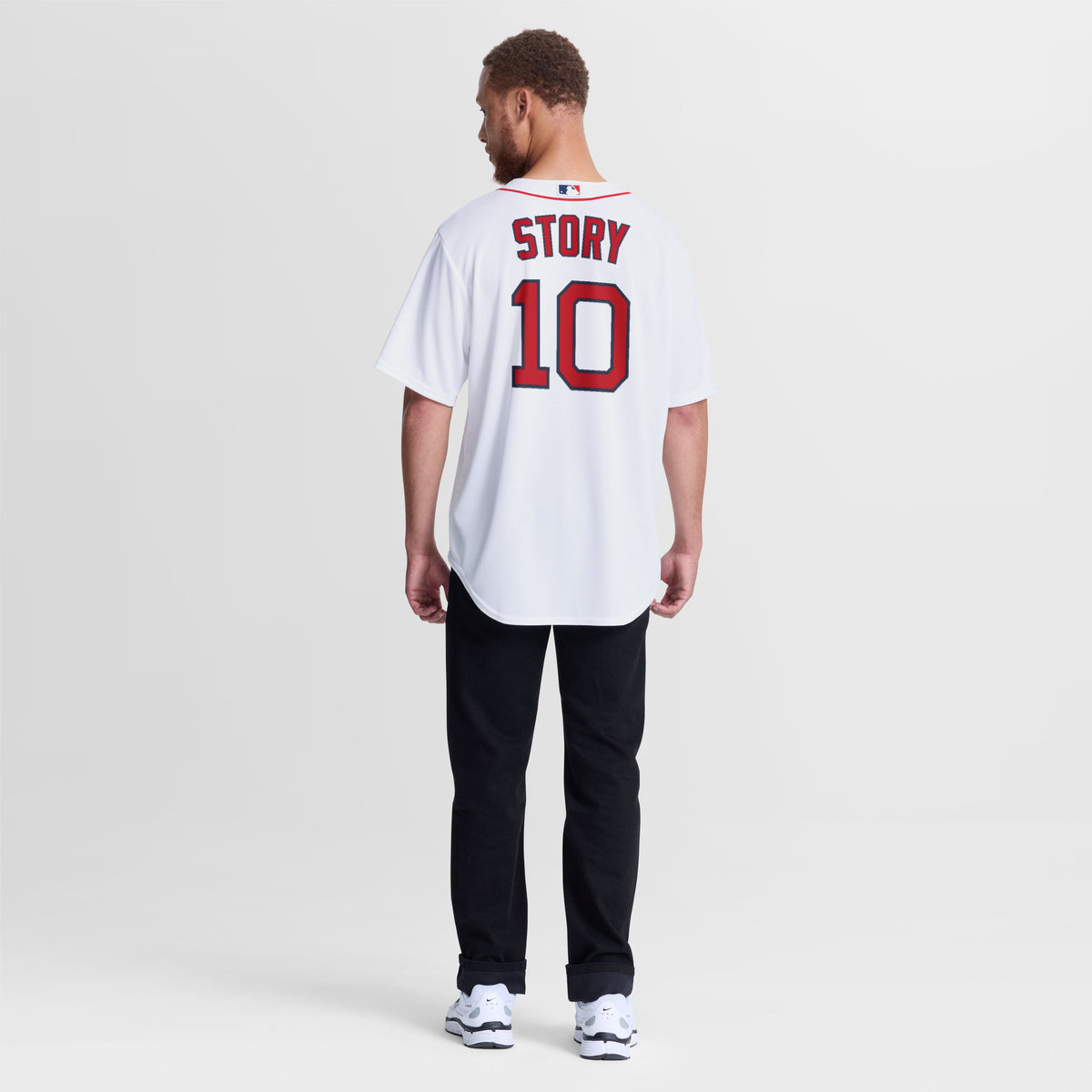 Men's Boston Red Sox Trevor Story Nike White Home Replica Jersey